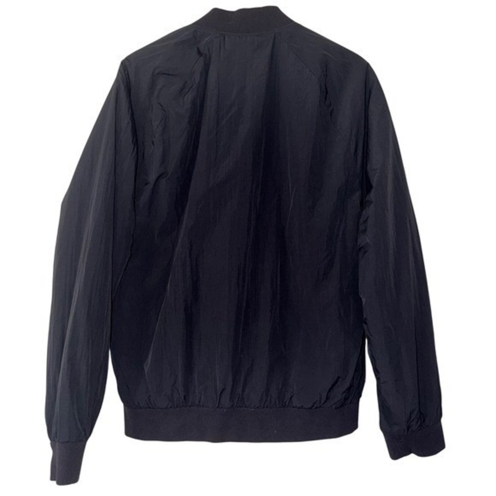 Gap Mens Bomber Jacket Black Water Repellent Full Zip Medium - Picture 4 of 11